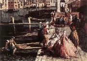 MARIESCHI, Michele The Grand Canal at San Geremia (detail) sg china oil painting reproduction